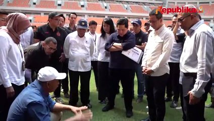 Tinjau JIS, Erick Thohir Ingin Pastikan Suporter Aman dan Nyaman