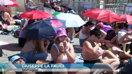 L'ATTESA DEI FANS PER LO SHOW DI TIZIANO FERRO