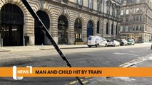 Glasgow headlines 7 July: Man and child in hospital after being hit by a train