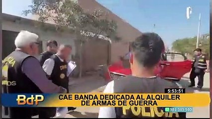 Huacho: Capturan a banda que alquilaba armas y compartía su mercancia ilícita en redes sociales