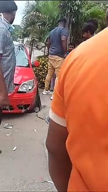 VIDEO : விபத்தை ஏற்படுத்திய TTF வாசன்! உடைந்து சிதறிய காரின் முன்பகுதி!