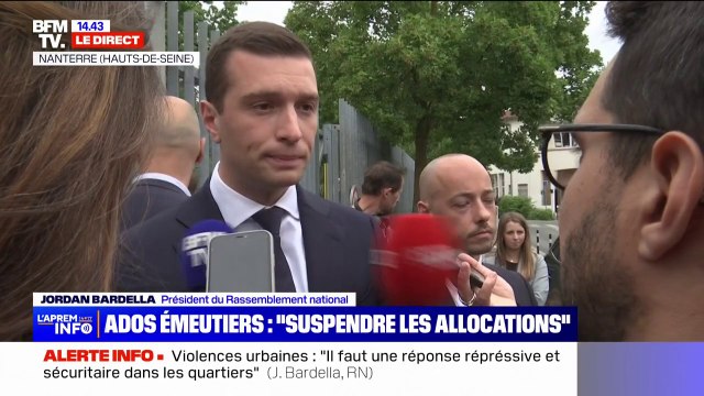 Jordan Bardella en visite à Nanterre: Nous avons accueilli trop d'immigration