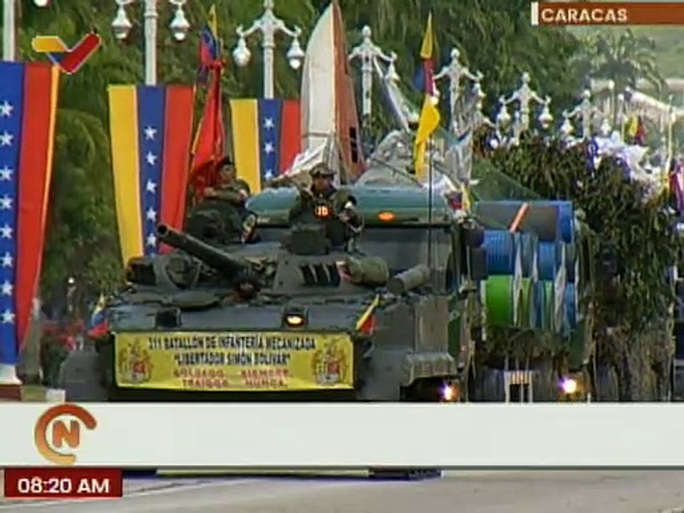 El bolivarianismo como principio fundamental se destaca en ensayos del desfile por el 5 de julio