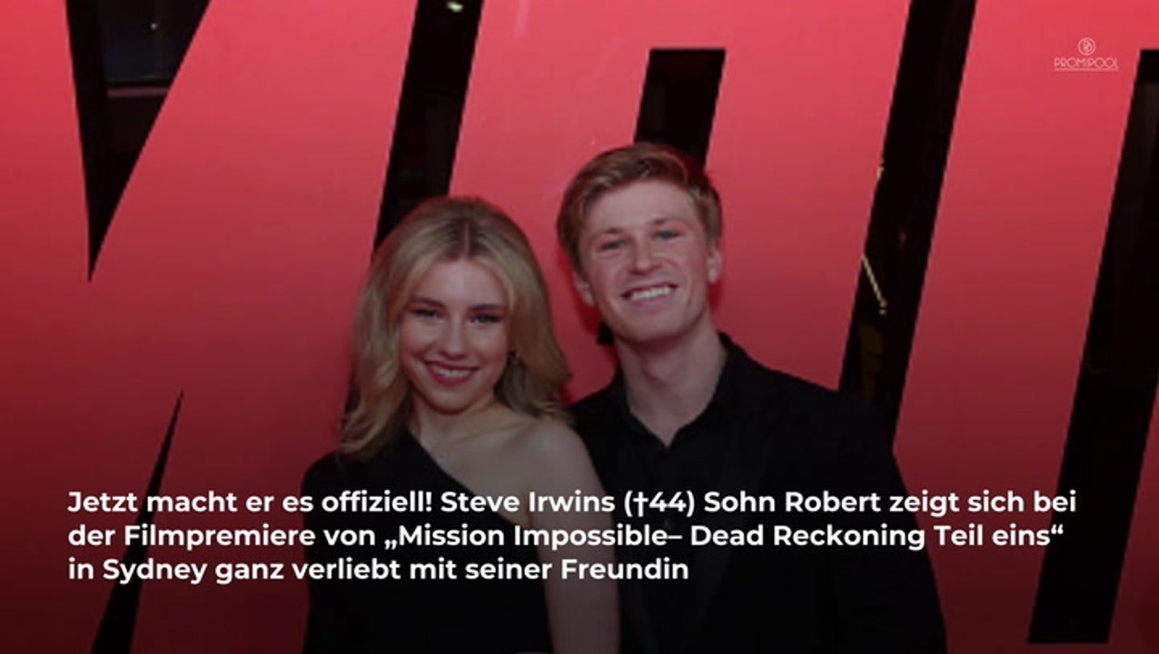 Steve irwins sohn robert zeigt erstmals freundin auf red carpet