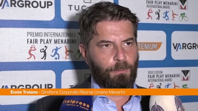 Troiano Premiamo chi rispetta i valori del fair play