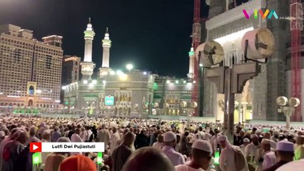 Lakukan Tawaf Ifadah, Begini Ramainya Masjidil Haram