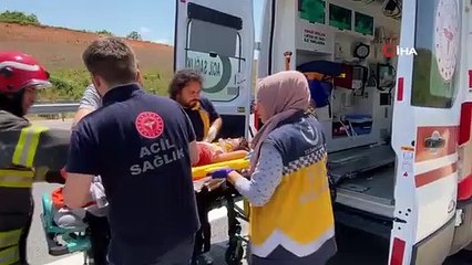 Kuzey Marmara Otoyolu'nda feci kaza: 2'si çocuk 4 yaralı