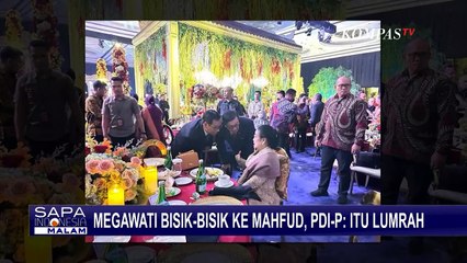 Megawati Bisik-Bisik ke Mahfud MD, PDI-P; Itu Hal Lumrah!