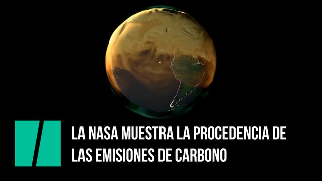La NASA muestra la procedencia de las emisiones de carbono. Las imágenes muestran cómo se vería el mundo si las emisiones de carbono fueran visibles.