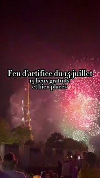 14 juillet 15 lieux gratuits et bien placés pour regarder le feu d’artifice à Paris Je vous écris tous les lieux en commentaires
