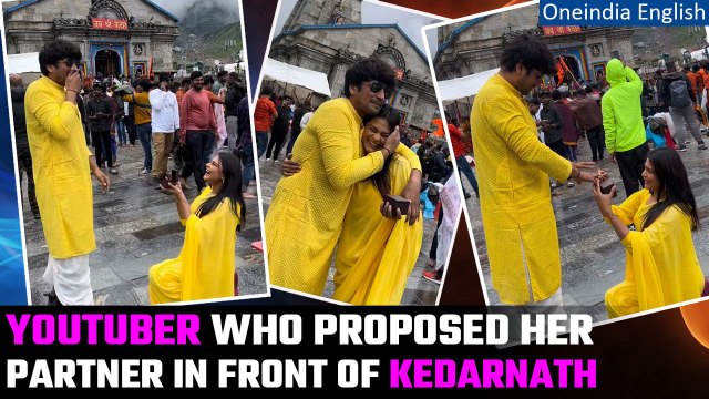 YouTuber proposes boyfriend in front of Kedarnath, video goes viral | All about her | Oneindia News