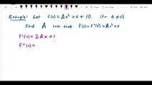 Derivative rules - Solve equation using f and its second derivative