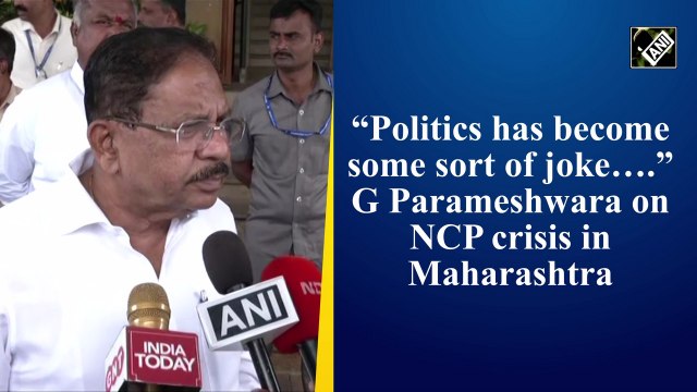 Politics is a joke now: G Parameshwara on NCP split