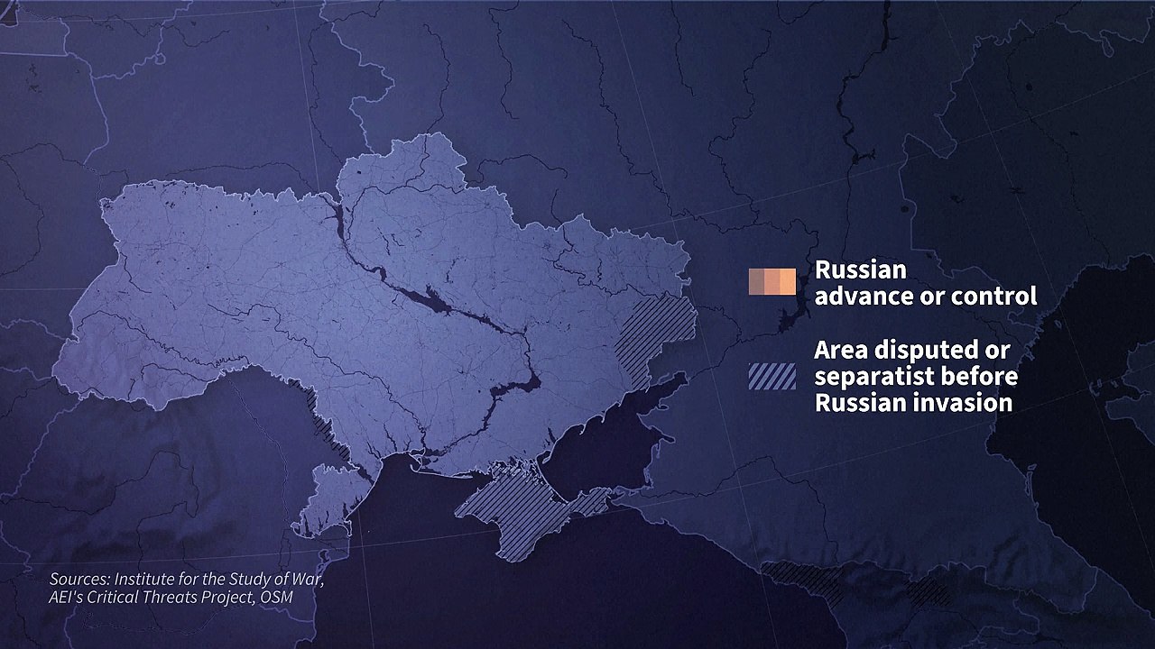 Animated map: almost 500 days after Russia's invasion of Ukraine