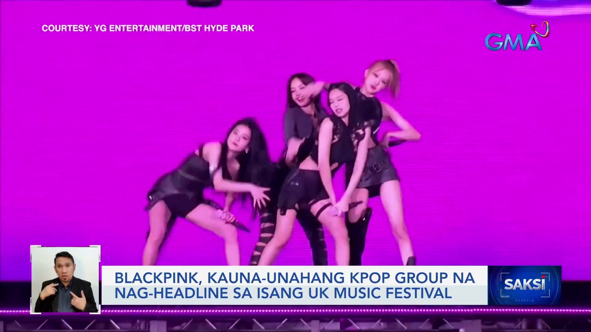 ⁣Blackpink, kauna-unahang Kpop group na nag-headline sa isang UK music festival | Saksi