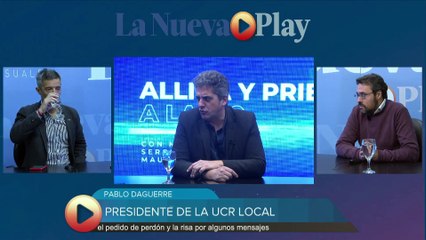 Pablo Daguerre, presidente de la UCR local en Allica y Prieta a las 12
