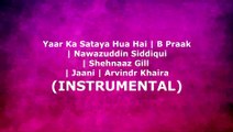 Yaar Ka Sataya Hua Hai | B Praak  | Nawazuddin Siddiqui  | Shehnaaz Gill  | Jaani | Arvindr Khaira (INSTRUMENTAL)