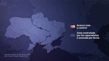 Mapa animado: a casi 500 días de la invasión rusa de Ucrania