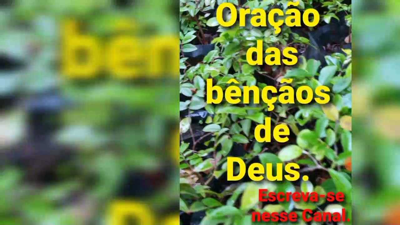 Oração das bênçãos de Deus.  Deus é Fiel.