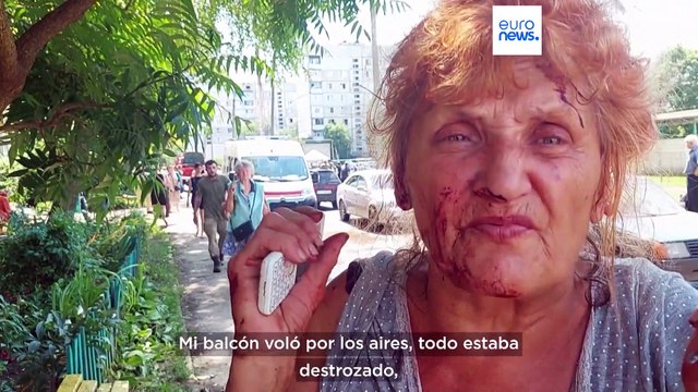 Ataques rusos contra Jersón y Járkov, mientras Rusia derriba cinco drones ucranianos en Moscú