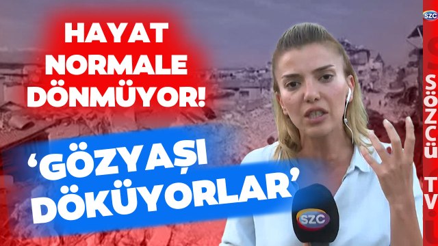 Tam 5 Ay Geride Kaldı! Sözcü TV Muhabiri Deprem Bölgesinden Haykırdı ‘Hiçbir Şey Tam Değil’