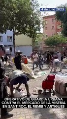 Desmantelan dos puntos de venta ambulante en Badalona