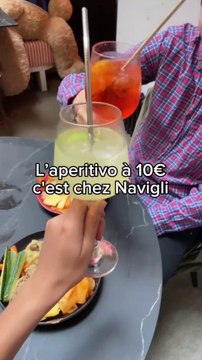 L’aperitivo à 10€ 52 Rue d’Enghien, 75010 Paris tous les jours de 18h à 22h 10€ un cocktail et un passage au buffet Option végétarienne