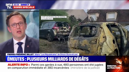 Émeutes: "Il n'y a pas de message politique", pour Pierre-Frédéric Billet (maire LR de Dreux)