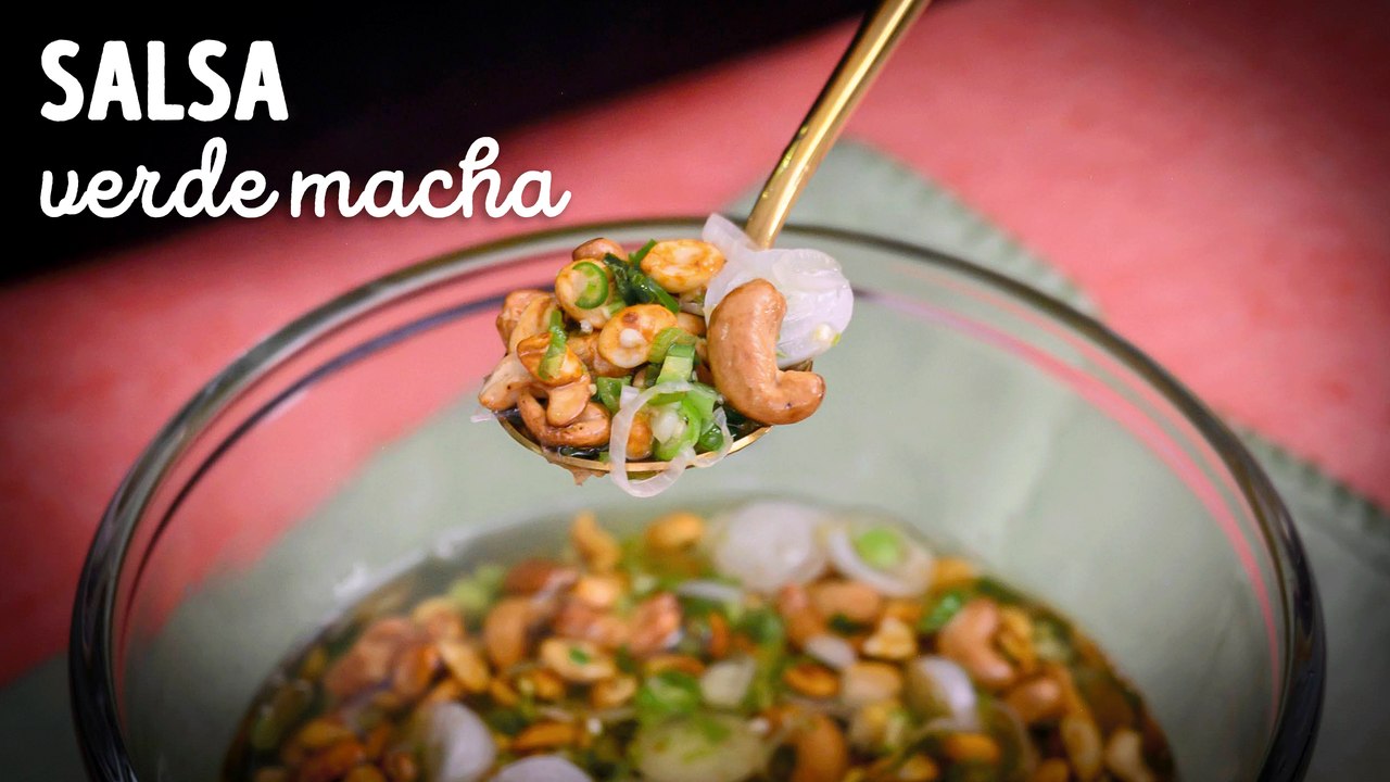 Receta de salsa macha verde ¡Con solo 6 ingredi...