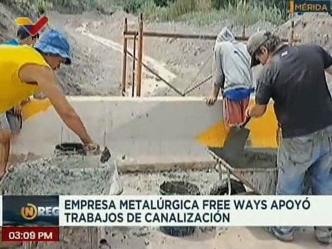 Mérida | Empresa metalúrgica Free Ways realiza trabajos de canalización en el Puente San Pablo