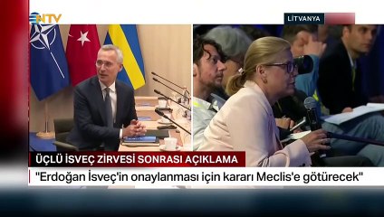 Son Dakika: NATO Genel Sekreteri Stoltenberg: Cumhurbaşkanı Erdoğan, İsveç'in üyeliğinin onaylanması için kararı Meclis'e götürecek