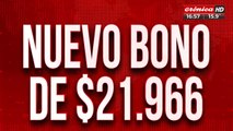 Nuevo bono de $21.966: ¿Quiénes lo cobran?