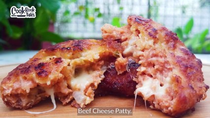 Beef Cheese Patty | বেস্ট বীফ বার্গার প্যাটি | Homemade quick and easy Beef Cheese Patty recipe