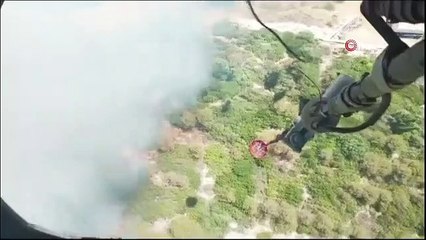 4 membres du personnel forestier ont été touchés par la fumée de l'incendie d'Izmir