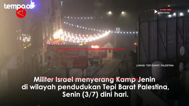 Israel Serang Camp Pengungsian Jenin Palestina di Tepi Barat, 8 Orang Tewas