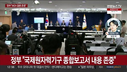 정부 "IAEA 보고서 존중…지속적 모니터링 할 것"