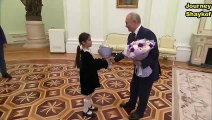 Vladimir Putin met in the Kremlin with a girl from Derbent who dreamed of seeing him