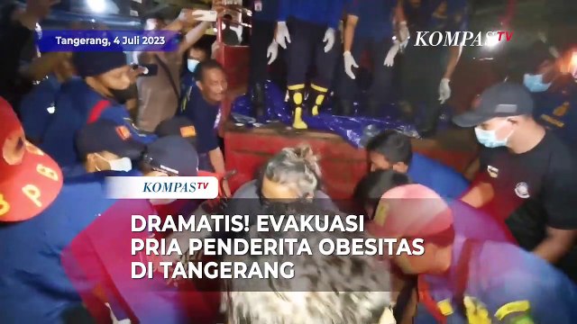 Evakuasi Dramatis Pria Penderita Obesitas ke RSU Tangerang, Bobot 250 Kg