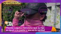 Mayela Laguna se niega a hablar sobre la paternidad de su hijo