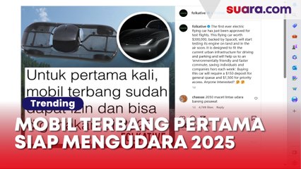 Semakin Canggih! Mobil Terbang Pertama Siap Untuk Mengudara di Tahun 2025