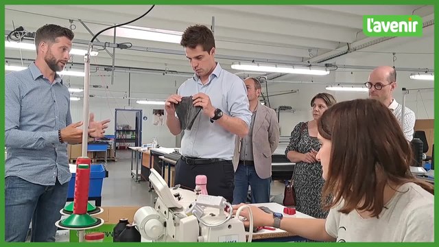 Visite du secrétaire d'Etat Thomas Dermine, à Rumes, à la rencontre de la société Bicloo (2)