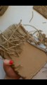 DIY Decorative Suitcase | Jute weaving idea | Jute and cardboard craft