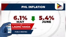PSA: Inflation ng bansa nitong Hunyo, bumagal sa 5.4%