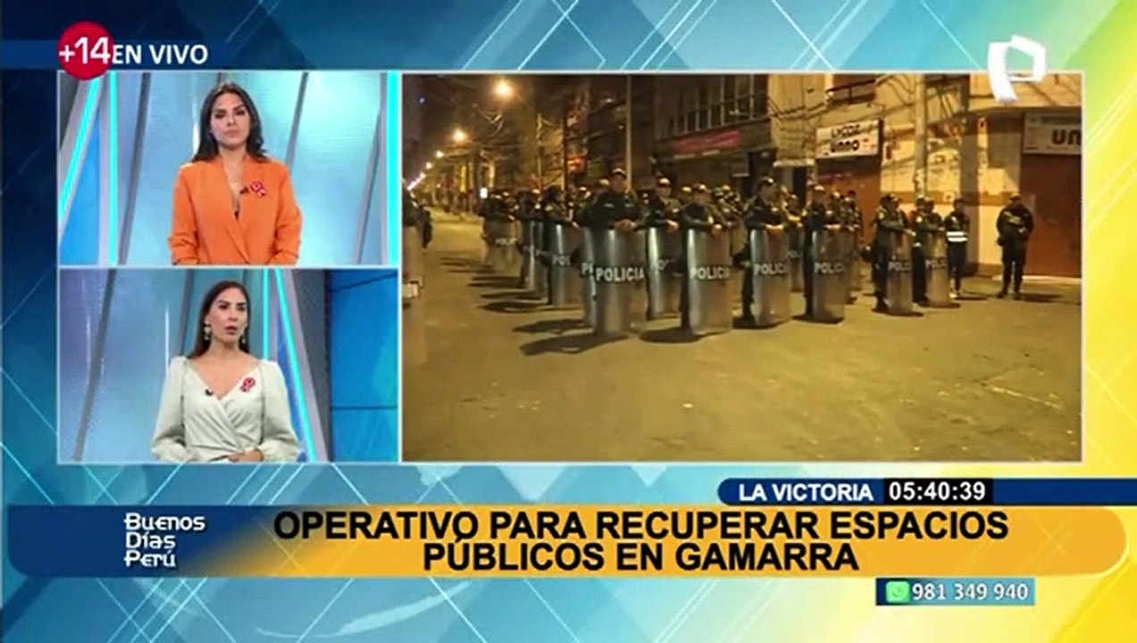 La Victoria: despliegan operativo para recuperar espacios públicos en Gamarra