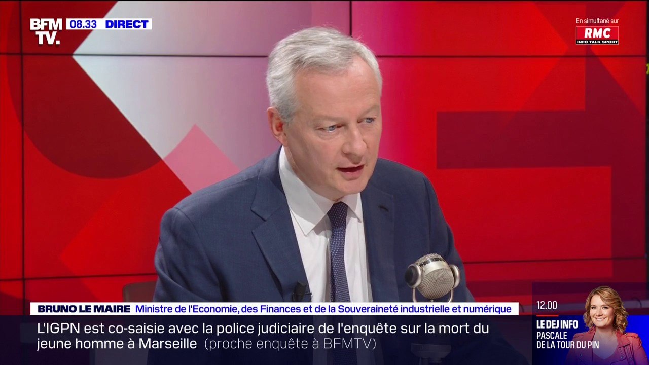 Émeutes: Bruno Le Maire "appelle tous les commerçants à déposer leur plainte le plus vite possible"
