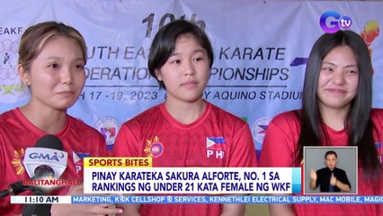 Pinay Karateka Sakura Alforte, no. 1 sa rankings ng Under 21 Kata Female ng WKF | BT