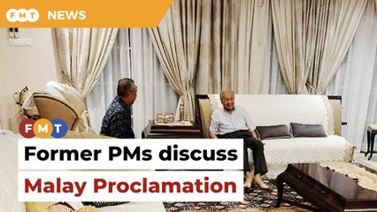 Dr M, Muhyiddin meet up to discuss Malay Proclamation