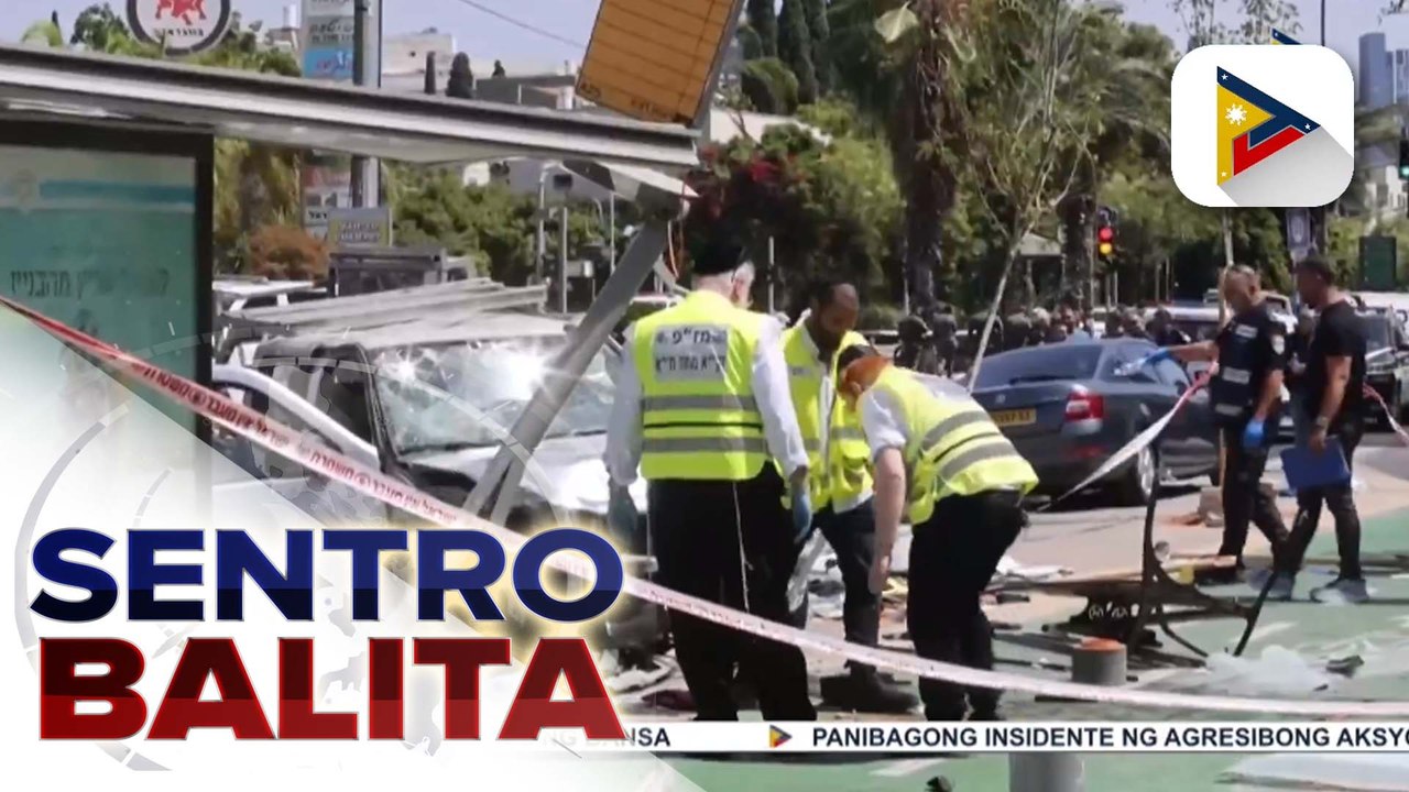 Walo sugatan sa pagsagasa ng isang sasakyan sa shopping center sa Tel Aviv