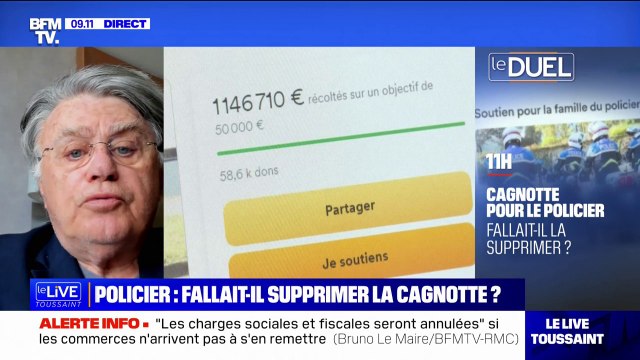 Cagnotte en soutien à la famille du policier: Je soutiens complètement l'initiative de Jean Messiha déclare Gilbert Collard