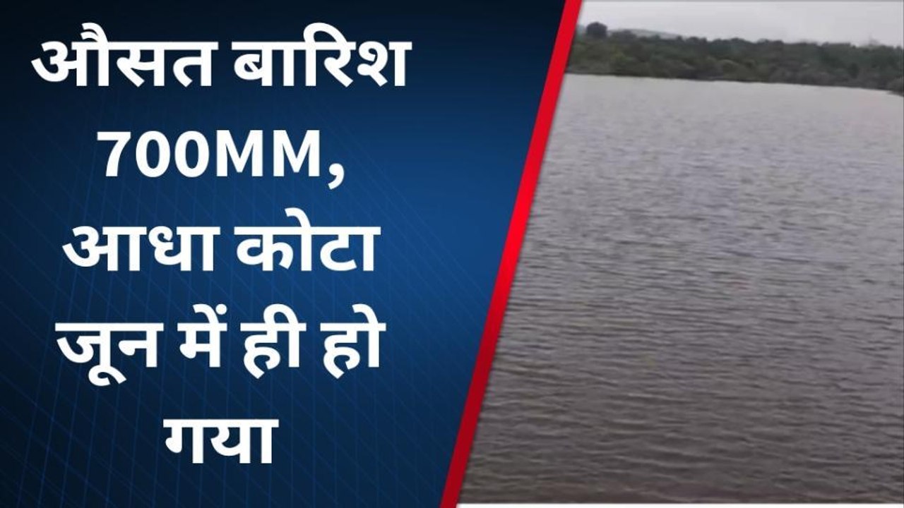 राजसमंद: जिले में सीजन की औसत बारिश 700 MM, आधा...